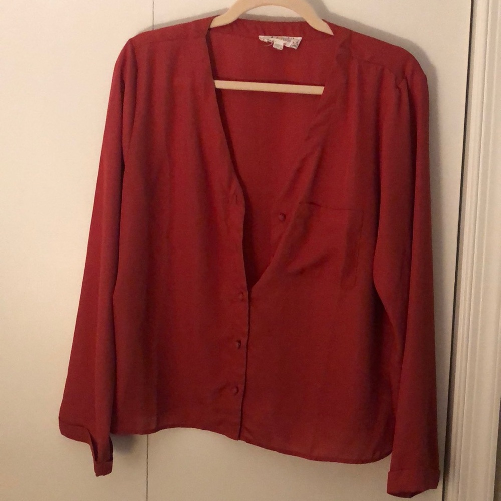 Pink Rose top, size large